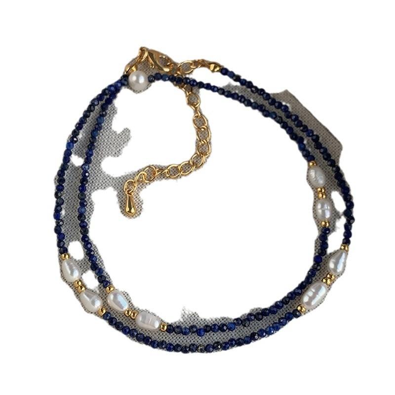 Ny Stil Geometriskt Pärlhalsband För Kvinnor Med Vintage Design Och Elegant Lås Halsbandskedja