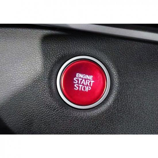 Red Interior Start Stop button Trim Cover  For Hyundai Santa Cruz 2022-2023