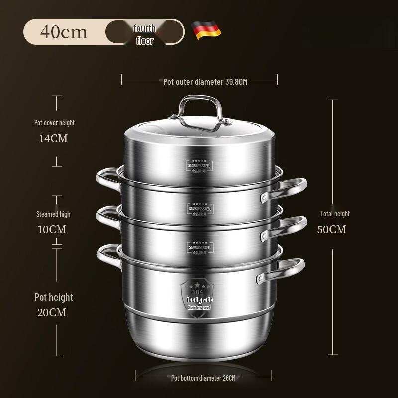 Thickened Stainless Steel Multi-Layer Steamer Pot