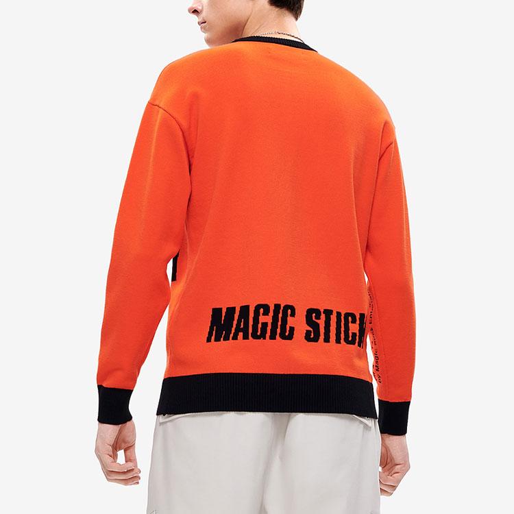 New FILA Sweater Men's Fire Tongue Orange F11M249401F-OR