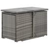 VidaXL Garden Dining Furniture 7pcs and Cushions Wicker Resin Grey