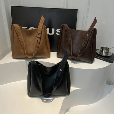 Casual PU Crossbody Bag Selling Classic  Tote Bag Solid Color Fashionable Shoulder Bag