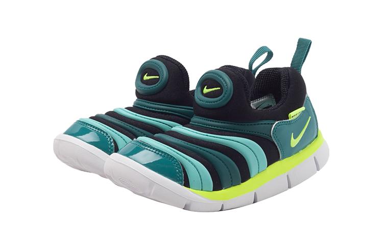 Nike Dynamo Free Lage Peuter Schoenen Groen Zwart Geel Baby En Peuter 343938-009