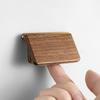 Walnut Wood Flip Cover Pull Handle No Drilling Invisible Drawer Handle Modern and Simple Concealed Fastening Cabinet Handles