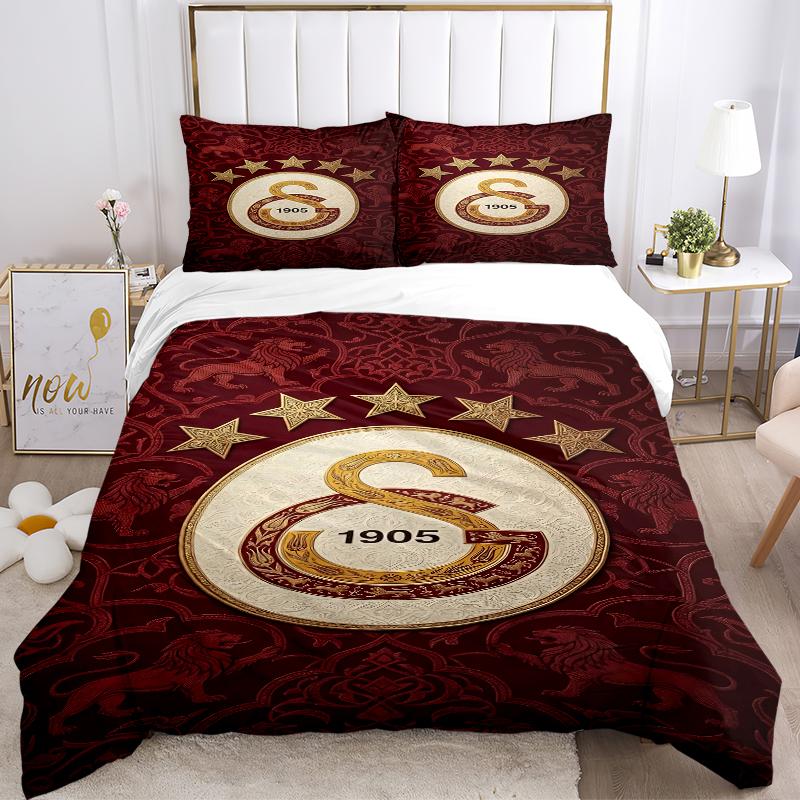 3Pcs Galatasaray Heritage Emblem Bedding Sets For All Sizes New 3D Printed Bed Cover Comforter Duvet Cover Pillowcase Bedroom Decoration