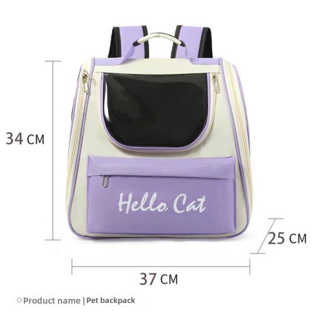 Windproof Cat Carrier Bags Collapsible Large Capacity Pet Backpack Breathable Lightweight Cat Carrying Bag Cats Traveling