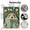 DIY 3D Pearl Diamond Painting Art Set Home Decor Cute Animal Reading Book Floral Art Set Wall Art