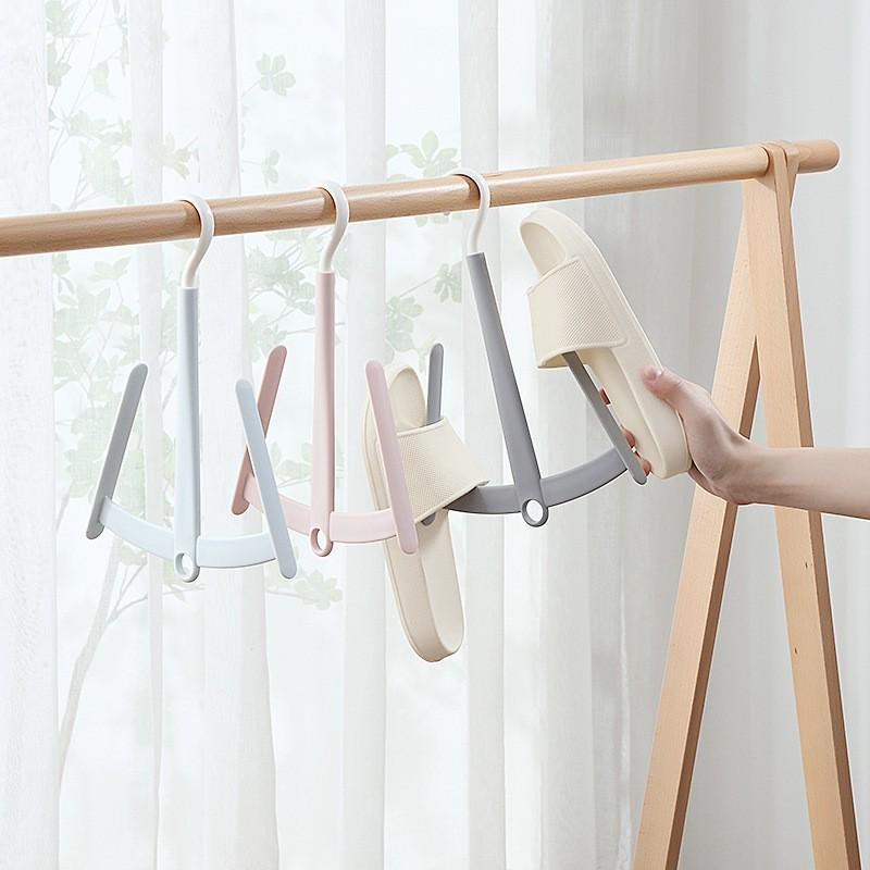Shoe Drying Rack: Compact Hanging Solution for Balcony or Outdoor Use серый