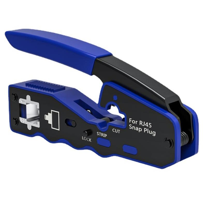 

High Precise Networking Cable Crimper for RJ45 Connectors Ergonomic Handle Alloy Steel Wire Stripping and Cutting Tool 1