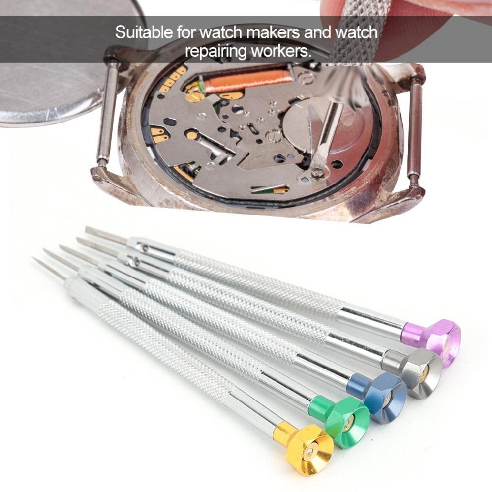 5Pcs 0.8/1.0/1.2/1.4/1.6mm Watch Repair Screwdriver Small precision equipment fixing