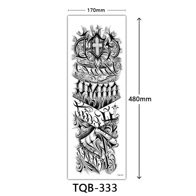 Full Arm Tattoo Sticker, Full Arm Big Picture Tattoo Sticker, Flower Arm Tattoo Sticker Tattoo