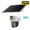 2025 V380Pro 8MP 4K Solar-Akku-WLAN-Kamera Außenbereich Auto-Tracking Personenerkennung Solarenergie Überwachung Drahtlose Kamera