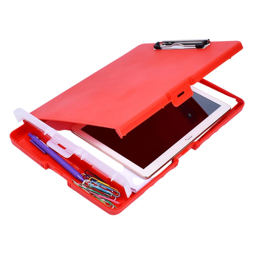 Portable Nursing Clipboard Writing Board File Organiser with Clipboard Pen Case Document Storage Case For Office School