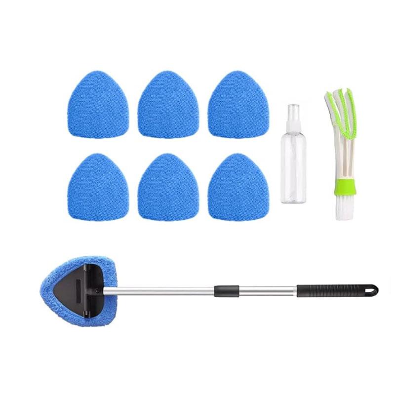 Telescopic Microfiber Car Window Cleaning & Defogging Brush Set