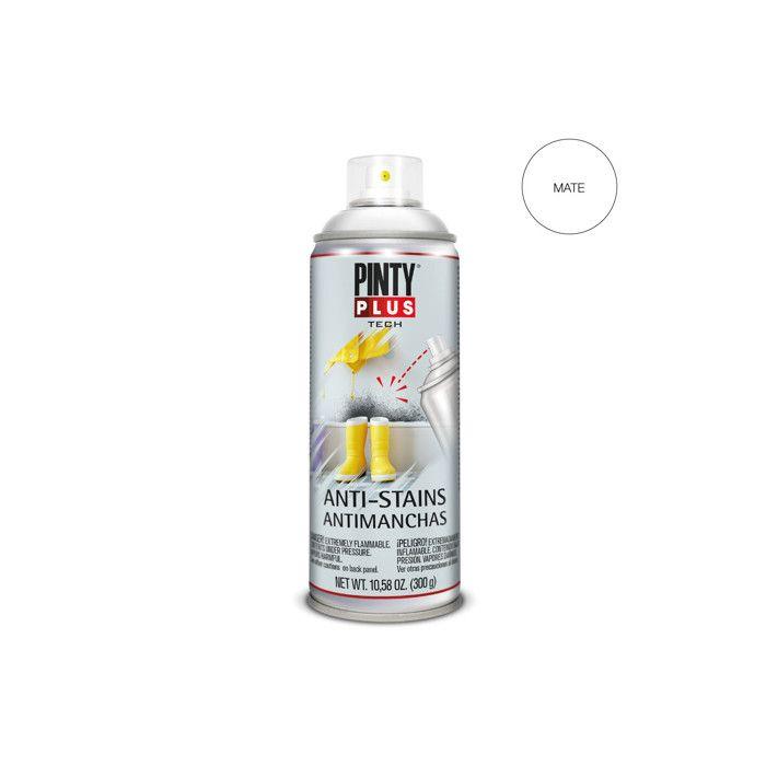 Peinture Anti-tache Spray Recouvre les taches 400ml Blanc - Pinty Plus