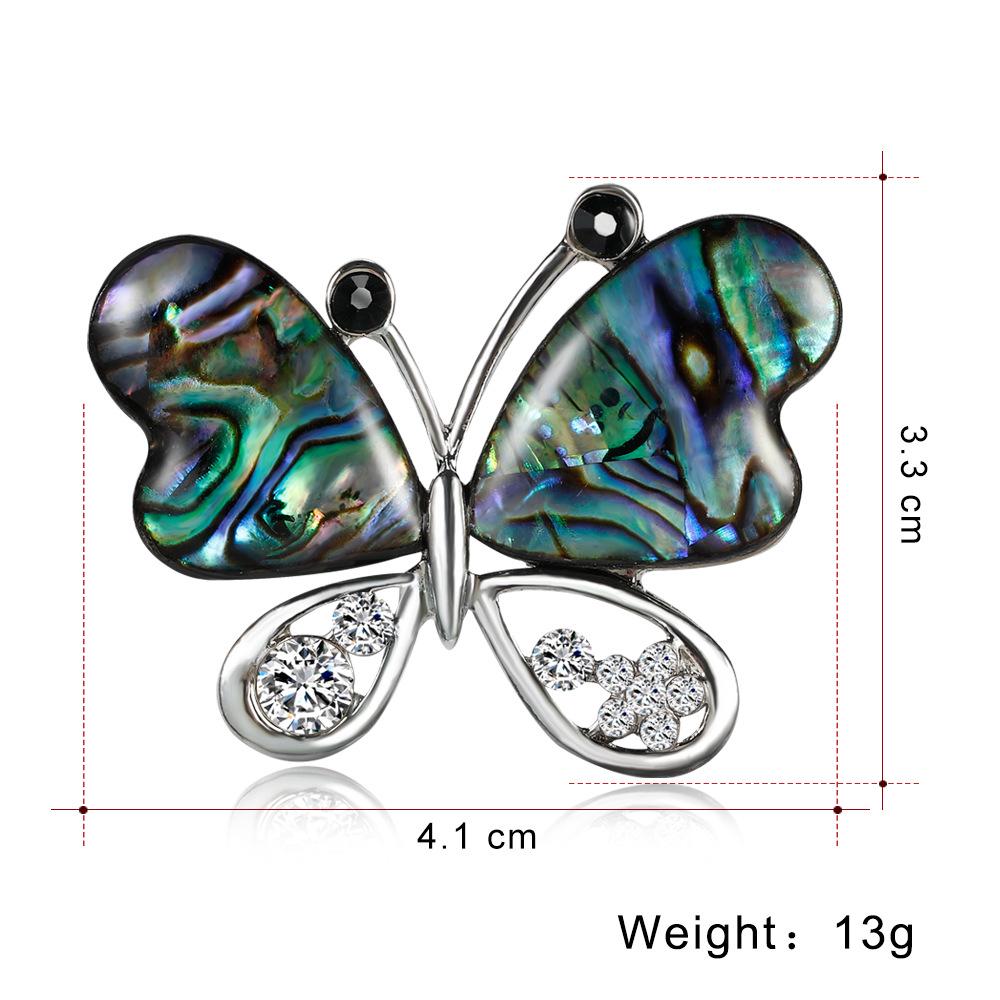 Fashion Retro Alloy Shell Brooch Creative Animal Shape Women Broochpin