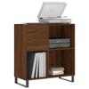 VidaXL Record Cabinet Brown Oak 84.5x38x89 Cm Engineered Wood 831787