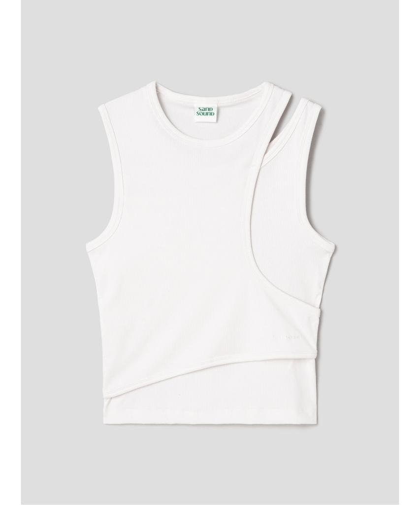 Saendeusaundeu (Women) Double Layer Sleeveless White