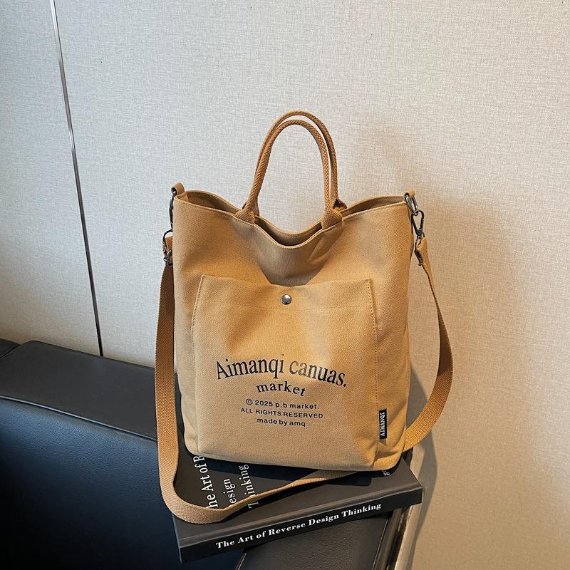 

Сумка большой вместимости женская новая весенне-летняя модная на плечо холщовая универсальная сумка-тоут сумка-мессенджер для поездок на работу