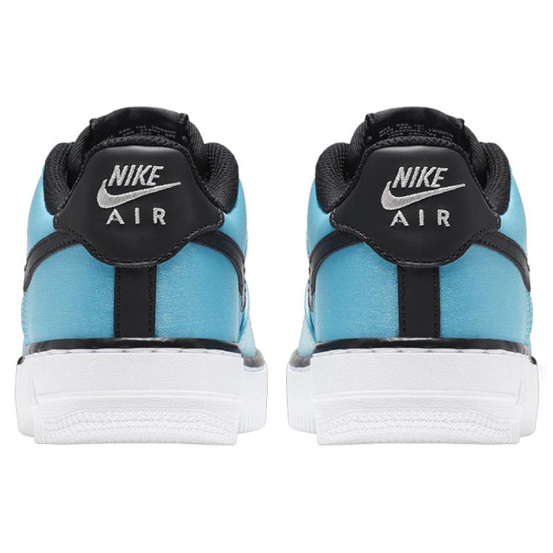 Nike Air Force 1 Lv8 Shift Anti Slip Wear Resistant Low Top Kids' Skateboarding Shoes Ice Blue Teenagers Sneakers AV5154-400