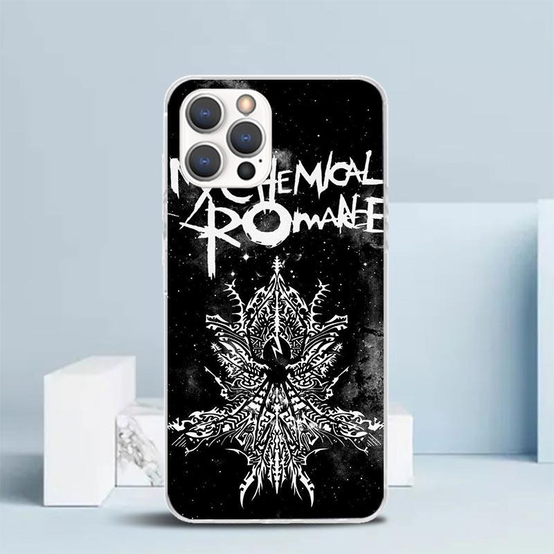 My Chemical Romance MCR Soft Cover for iPhone 16 17 Air 15 14 Pro Max 16E Phone Case 13 Mini 12 11 7 SE 8 Print Pattern Fit Case