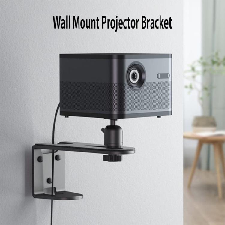 Universal Adjustable Projector Ceiling Bracket Full 360 Rotate Durability Projector Hanger Effortless Installation