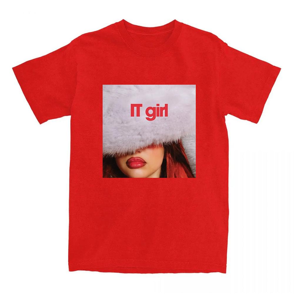 JADE IT Girl Single Printing T-shirt 2025 New Fashion Men Women Tshirt Cotton Round Neck Comfortable Tee-shirt Aesthetic Clothes