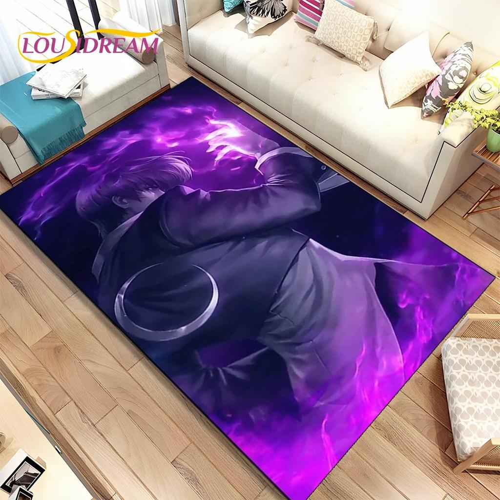 3D King of Fighters Retro Game Gamer Area Rug,Carpet Rug for Home Living Room Bedroom Sofa Doormat Decor,Kids Non-slip Floor Mat