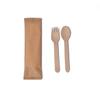 160mm Birch Disposable Wooden Cutlery Set - Alternative To Plastic, Eco Friendly, Biodegradable, Compostable Cutlery