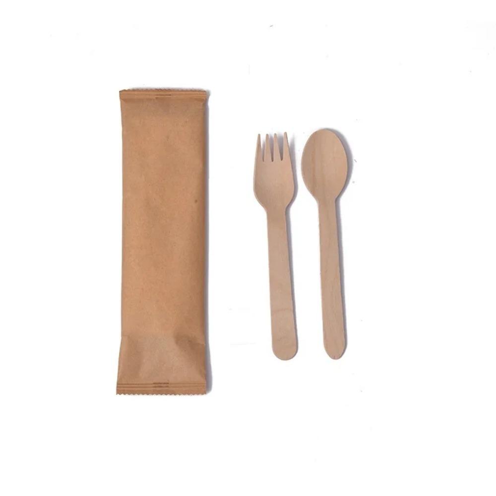 

Набор одноразовых деревянных столовых приборов из березы 160 мм - Альтернатива пластику, Экологичный, Биоразлагаемый, Компостируемый набор столовых приборов