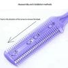 Hair Shaving Comb With Razor Blade Hair Brushes Hair Trimmer Cutting Thinning Haircut Tool Professional Barber Salon Hairs Knife