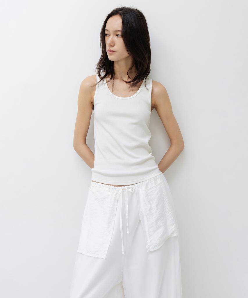 INSILENCE WOMEN W Supima Cotton U-Neck Sleeveless Ivory