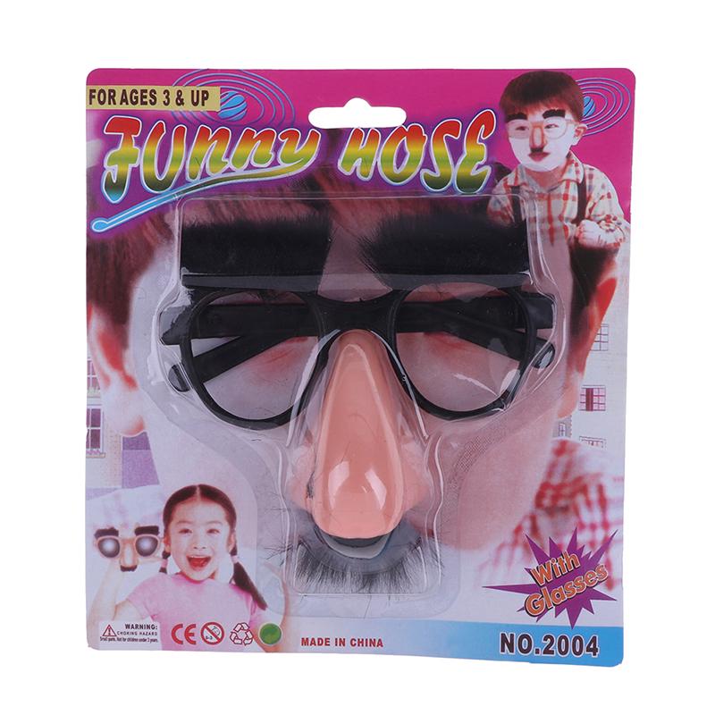 Fancy Cosplay Disguise Moustache Glasses Halloween Party Dress Big Nose
