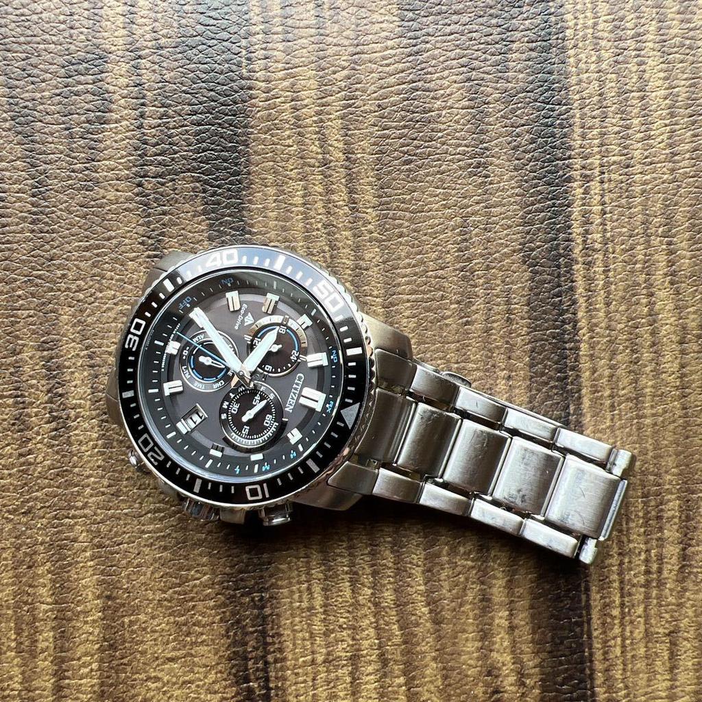 Used CITIZEN PROMASTER Eco-Drive Radio-controlled Solar Powered Watch PM56-3052 Men's