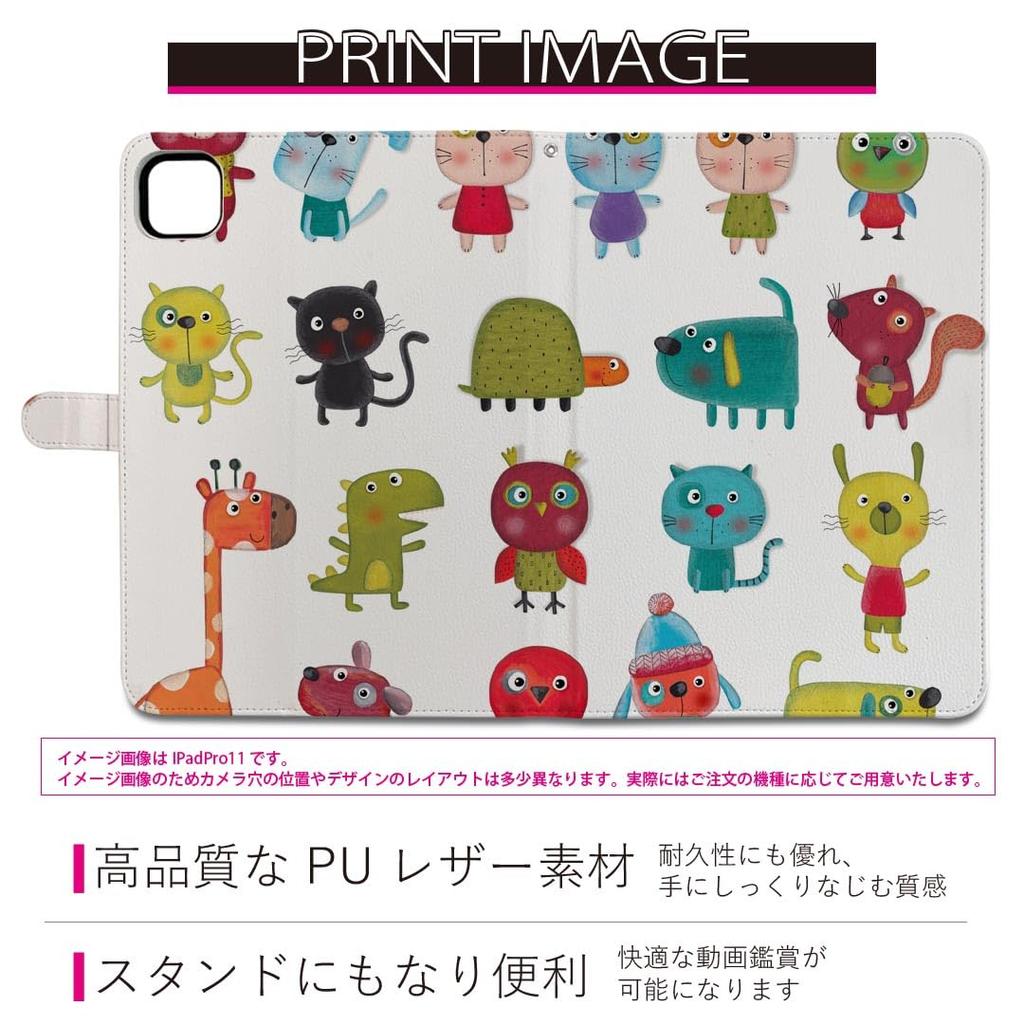 iPad Pro Case 2024 Compatible with iPad Pro Animal Character Product Number 009660 11-inch (M4) (5th Generation) 11-inch, Tri-Fold Stand, Lightweight,