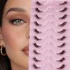 10 Pairs Half Lashes Natural Look Wispy False Eyelashes