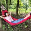 Outdoor Hammock with Carry Bag Portable Heavy Duty Single Person Camping Garden Patio Balcony Porch Backyard Hanging Mesh Swing