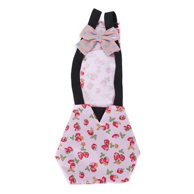 Chicken Diapers Washable Breathable Poultry Cloth with Bow Tie for Duck Chicken and GooseS Pink