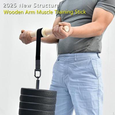 Forearm Wrist Roller Strengthener and Back Silent Lifting Wheel Arm Strength Exerciser