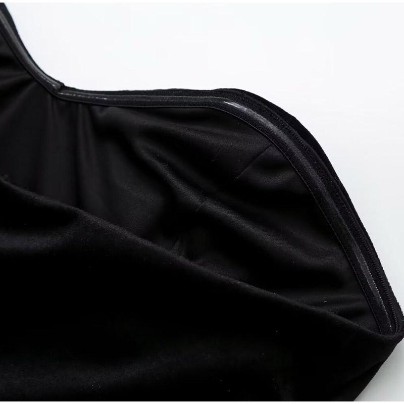 Off Shoulder Pleated Patchwork Women Dress Backless Sleeveless Summer Tube Top Female Mini Robe