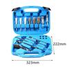 Car Fuel Injector Cleaner Set Multifunction Wire Brush Adapter Oil Nozzle Clean Set for Universal Vehicle Truck Injector Seats