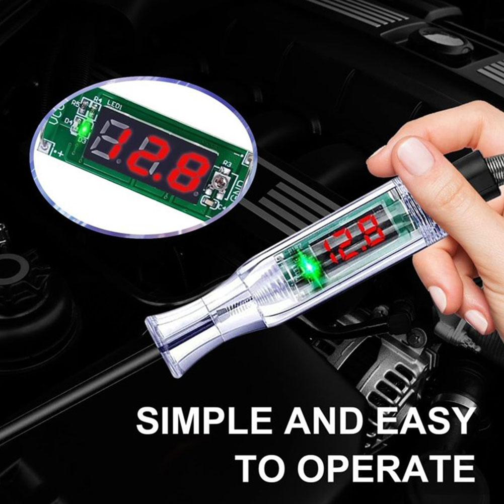 1 Stück Auto LKW Spannungsstromkreis Tester Auto 3V-24V Werkzeuge Auto Diagnose Sonde Teststift Glühbirne Elektrischer Messstift Werkzeug Neu