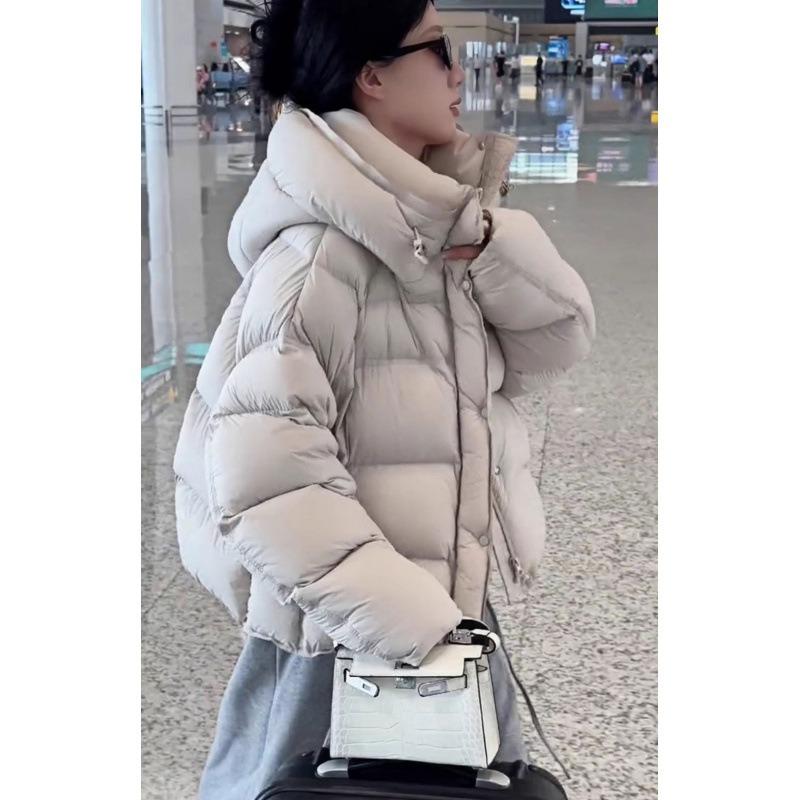 Cloud Puff Daunen Baumwollkleidung Damen Neu Kurz Kapuze Verdickt Warm Mode Brot Kleidung Leichte Luxusjacke