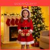 Christmas Girl Costume Dress With Padded Hoodie For Holiday Stage Performances And Dance Shows