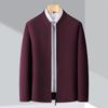 Stand-up Collar Jacket Men's Business Leisure Middle-aged and Elderly Dad Oversized Men's Jacket Jacket