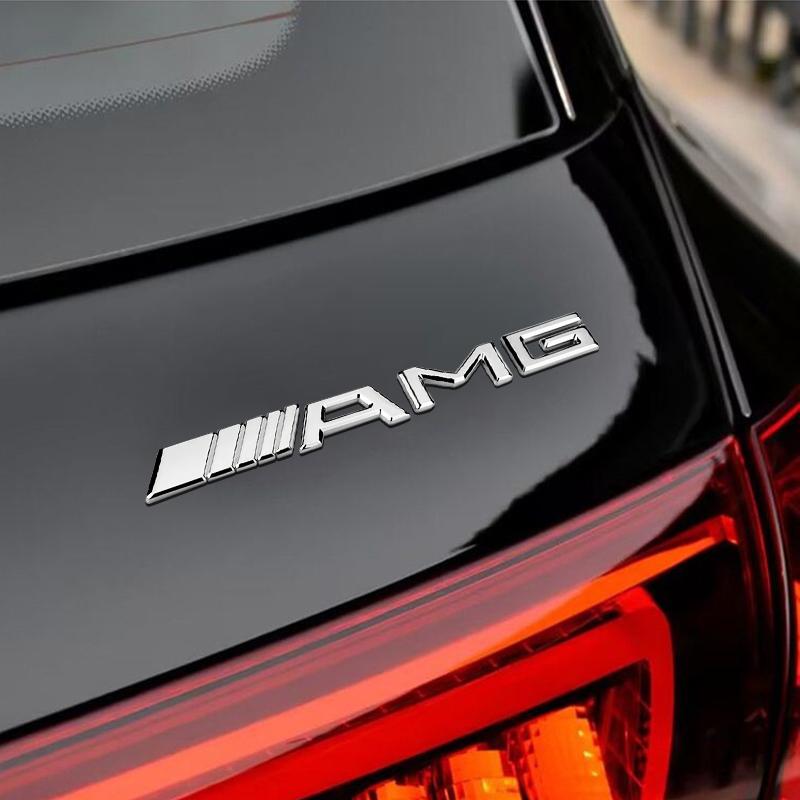 Car 3D Metal Super Custom Limited Body AMG Emblem Badge Decals Auto Tail Sticker For Mercedes-Benz W166 W212 W204 C E ML GL GLK