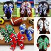 New Football Star Bow Hair Clips - Double Layer Sports Hairpins