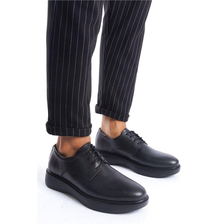 Men's Genuine Leather Thick Sole Lace-up Casual Stylish Shoes