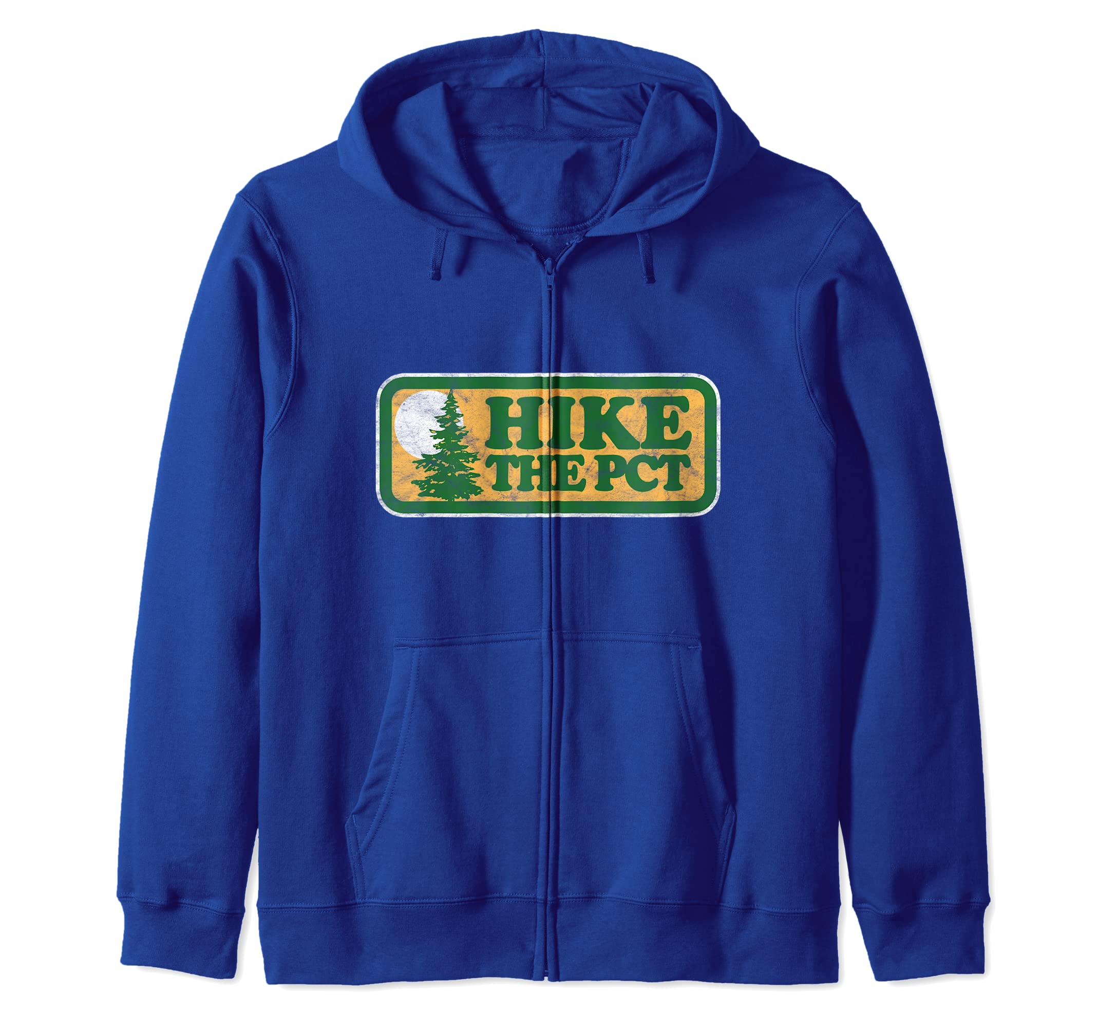 

Retro Hike the Pacific Coast Trail PCT Vintage Park Vibe Zip Hoodie синий