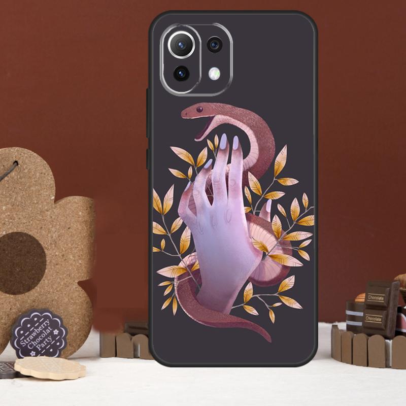 Snake Illustration Art Case For Xiaomi 15T 14T 13T 14 15 Ultra 17 Pro Max POCO F8 Ultra F5 F6 F7 X5 X6 X7 Pro Cover